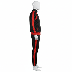 Ensemble de survêtement en polyester athlétique respirant, léger, avec fermeture éclair, ensemble de survêtement en polyester, vêtements de sport parfaits - Product Image 5