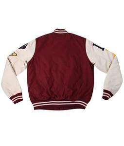 Veste de baseball en cuir avec logo brodé sur mesure en gros Veste de baseball letterman bon marché pour l'école Veste universitaire pour homme - Product Image 4