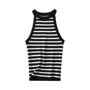 Summer New Chic Stripe Sleeveless T <b>Shirts</b> Strap Tops Woman Simple Sexy Sports Vest Female <b>Y2k</b> Tank Bottom <b>Shirt</b> - Product Image 5