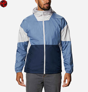 Chaqueta cortavientos personalizada para hombre, diseño de cuello con capucha de invierno de lona de alta calidad para senderismo al aire libre, chaquetas impermeables informales - Product Image 1