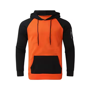 2025 nueva llegada de alta calidad de peso pesado pulóver sudaderas con capucha 100% algodón orgánico Doble Bolsillo de carga Regular Fit invierno - Product Image 2