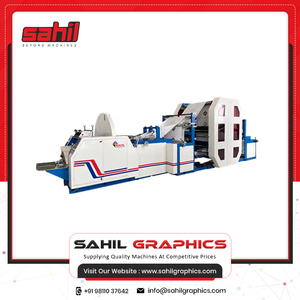 Nueva máquina para fabricar bolsas de papel con fondo en V con impresión en línea de 4 colores, compra de la India - Product Image 2