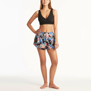 Venta al por mayor al mejor precio de las mujeres de cintura alta pantalones cortos de playa de algodón cómodo y transpirable hecho para adultos en venta - Product Image 6