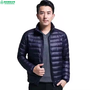 Behram International Custom Men Winter Puffer Jacket Fashionable Stand Collar Thickened <b>Fluffy</b> Wool Heated Breathable Windproof - Product Image 3