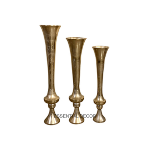 Decoración de Boda, Floreros Cuadrados de Aluminio Cromado de Estilo Americano Tradicional para Centros de Mesa del Hogar, Duraderos - Product Image 5