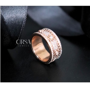 Anillo mecánico de diamante personalizado de suministro directo de fábrica para regalos u ocasiones especiales disponibles para suministro mundial - Product Image 2