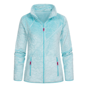 Chaqueta de Forro Polar Exclusiva y Cómoda con Cierre de Cremallera, Cuello Alto, Corte Holgado para Mujer, Duradera, Transpirable, Suave, Cálida y Cómoda - Product Image 1