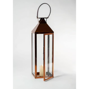 Lanterne à bougie en métal noir et en verre de qualité supérieure pour la décoration de la maison, style antique, cadre en fer, lanterne suspendue décorative - Product Image 6