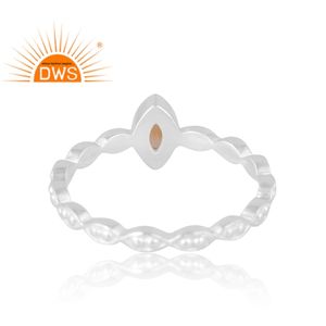 แหวนพลอยซิทรีนธรรมชาติทำจากเงินสเตอร์ลิง925ดีไซน์ล่าสุดเครื่องประดับออกแบบได้ตามต้องการของขวัญสำหรับผู้หญิงสำหรับผู้หญิง - Product Image 2