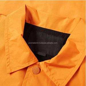 เสื้อโค้ชแจ็คเก็ตบอมเบอร์กระดุมแถวเดียวน้ำหนักเบาเสื้อแจ็คเก็ตผ้าใบกันลมสำหรับฤดูหนาว - Product Image 5