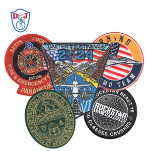 Parche de tela de sarga para hacer bordado personalizado, apliques bordados, parche con logotipo escolar, parche para chaqueta y Club Deportivo - Product Image 2