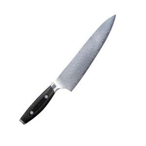 Couteau de chef de cuisine à manche en bois, étui en cuir, couteau de camping, OEM personnalisé, acier damas fait main, toutes tailles - Product Image 5