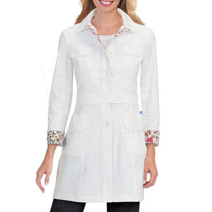 Bata de laboratorio blanca personalizada para médico unisex, venta al por mayor, abrigo de manga larga para médico de hospital - Product Image 2
