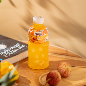 Boisson au jus de fruit de la passion SunSmile 320ml en bouteille avec nata de coco, jus de fruit aromatisé - Product Image 3