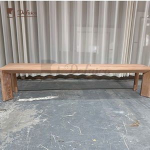 The New Series of Solid Wood <strong>Dining</strong> Furniture, Long and <strong>Narrow</strong> Natural Wood Durable Multi-person <strong>Dining</strong> <strong>Chairs</strong> - Product Image 5