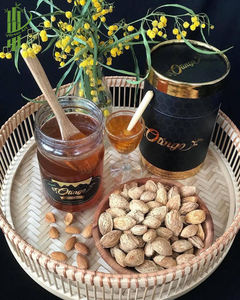 Plateau de service en rotin et bambou écologique, plats et assiettes élégants - Product Image 4