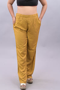 Women's Cotton Harem Pants Comfortable Free-Size <b>Baggy</b> Loungewear Elastic Waist Breathable Summer Free-Size Plain Custom Logo - Product Image 4