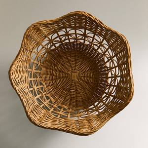 Panier en rotin festonné pour rangement de cuisine, accessoires de rangement pour garde-manger, paniers peu profonds au prix le plus bas - Product Image 3