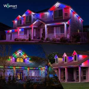 Lumières extérieures RGBW DC 36V, étanches IP67, éclairage de corniche, contrôle par application, montage sur rail en aluminium 3M VHB, éclairage de vacances, Noël - Product Image 3