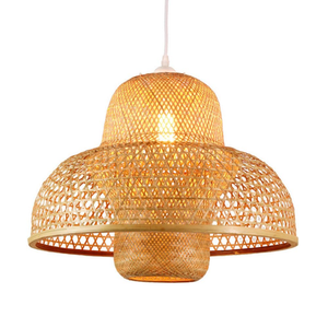 Abat-jour en osier de haute qualité écologique décoration d'hôtel fait à la main forme personnalisée fabricant vietnamien - Product Image 5