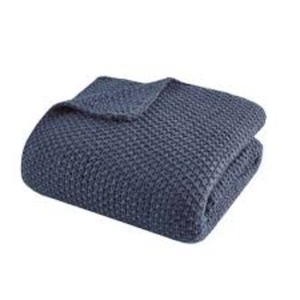 100% Cotton Thermal Blanket Herringbone Weave Super Soft Cozy Blankets <b>Bed</b> Blanket <b>for</b> All Seasons Comfort and Warmth in India - Product Image 4