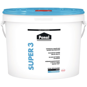 Super 3, Pegamento para Madera Líquido Impermeable en Cubeta de 10 kg, EN 204 D3, Producto Ponal - Product Image 3