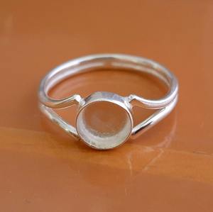 925แหวนเงินสเตอร์ลิงทรงกลมขนาด10มม. แหวนเปล่าแหวนสำหรับทำเครื่องประดับแบบ DIY - Product Image 1