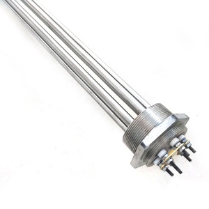 <span class=keywords><strong>Calentador</strong></span> de Inmersión Personalizado de Acero Inoxidable con Conexión Roscada y Brida de 240V 440V 3KW 6KW 1-1/4" 1-1/2" para Calderas Industriales de Calentamiento de Agua - Product Image 6