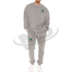 Ensemble de survêtement pour hommes à la mode vêtements de sport sur mesure coton polaire deux pièces Jogging costume hiver respirant survêtement - Product Image 4
