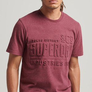 เสื้อยืดคอกลมลายนูนทำจากผ้าฝ้ายแห้งเร็วระบายอากาศได้ดีสไตล์ใหม่มีเอกลักษณ์สี3D - Product Image 3