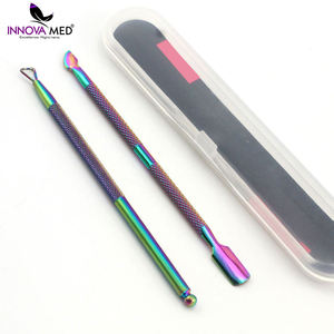 Empujador de Cutículas de Acero Inoxidable Multicolor, Removedor de Cutículas, Empujador de Uñas, Venta Caliente, Herramienta Profesional de Manicura, Instrumentos INNOVAMED - Product Image 6