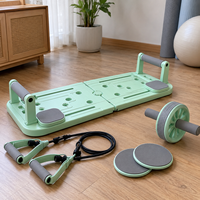 Plateforme de Pilates pliable multifonctionnelle avec bandes de résistance pour un entraînement complet du corps
