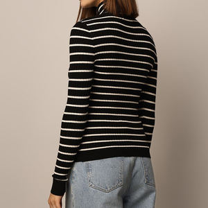 Sudadera de Cuello Alto de Invierno de Alta Calidad para Mujer, Poliéster/Algodón, Forro Polar Ligero y Transpirable, Impresión de Logotipo Personalizado en la Parte Delantera, OEM - Product Image 6