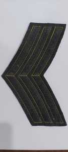 Badges en tissu feutre Chevron doré personnalisés de haute qualité en PVC brodé écologique pour uniformes fournis aux États-Unis - Product Image 5