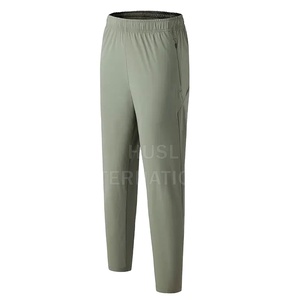 กางเกงกีฬาผู้ชายเอวยืดตรงระบายอากาศได้ดีผ้าคอตตอน100% สตรีทแวร์น้ำหนักเบา - Product Image 1