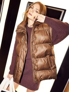 Nuevo diseño acolchado chaleco acolchado personalizado pato abajo mujeres Puffer chalecos y chaleco burbuja chaleco para mujeres - Product Image 6