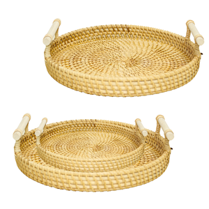 Transforme su cocina con nuestra bandeja de ratán: una cesta tejida a mano versátil para el almacenamiento de alimentos y una organización elegante - Product Image 1