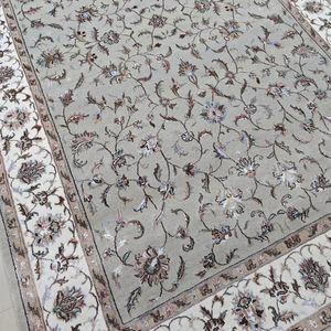 พรมนอตคุณภาพสูงทำด้วยมือดีไซน์คลาสสิกพรมขนสัตว์ถักมือสีธรรมชาติพรมพื้นที่ห้องนั่งเล่น - Product Image 1