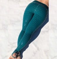 SHEMAX Performance Wear Pole Dance Gecko Grip Leggings en sarcelle