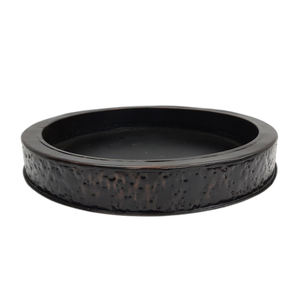 Plato asequible para servir en la mesa, plato para servir, vajilla para Bar, bandeja redonda de Metal de hierro hecha a mano, bronce, tamaño grande - Product Image 6