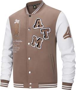 Usine de vestes d'université OEM | Style Letterman avec laine et cuir | Broderie de logo personnalisé | Fourniture en vrac disponible - Product Image 1