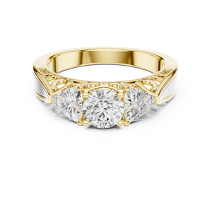 Anillo Clásico con Diamante Cultivado en Laboratorio de 0.50CT, Corte Trillion, Certificado IGI, Oro 10K/14K/18K, Plata 925, Color D, Único para Aniversario o Boda - Product Image 3