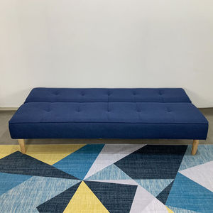 NOVO SFG68016 Blue <b>Convertible</b> Inflatable <b>Sofa</b> <b>Bed</b> 180x90cm Modern Design for Home Hotel or Mall Metal Frame - Product Image 4