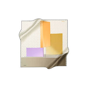 Écharpe en crêpe satiné Pierre Cardin 90x90 - Foulard et cache-cou coloré - Product Image 1