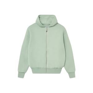 Venta al por mayor personalizable hombres Zip invierno Streetwear algodón coreano Sudadera con capucha polar peso pesado Anti-Shrink logotipo personalizado - Product Image 1