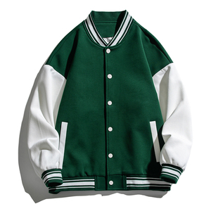 Surdimensionné Enfants Baseball Vestes Garçons Filles Fit Varsity Veste Casual Léger Plaine Cardigan École Manteau Veste Pour Hommes - Product Image 4
