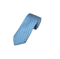 Cravate à pois tendance de haute qualité en polyester, meilleur prix, logo personnalisé, cravate pour enfants, noir et blanc, pour mariage et fête