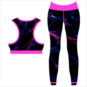 Conjunto de Yoga para Mujer, Diseño Sólido de 2 Piezas, Ropa Deportiva con Diseño Personalizado, Leggings y Top Deportivo de Talla Grande, Falda-Pantalón Roja - Product Image 6