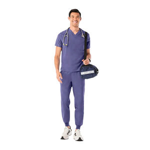 Uniformes Médicos Unisex de Manga Corta, Personalizables, de Secado Rápido, en Tela de Pana, Uniformes de Hospital de Alta Calidad, Precio Bajo y Envío Rápido - Product Image 1