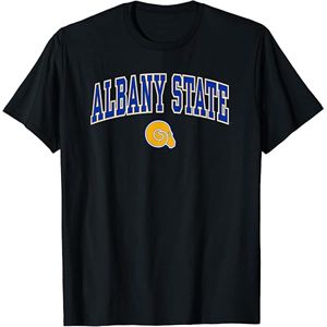 Camiseta transpirable personalizada de la Universidad Estatal de Albany HBCU ropa de equipo universitario para camiseta informal de verano al por mayor - Product Image 6